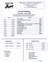 september animal price sheet